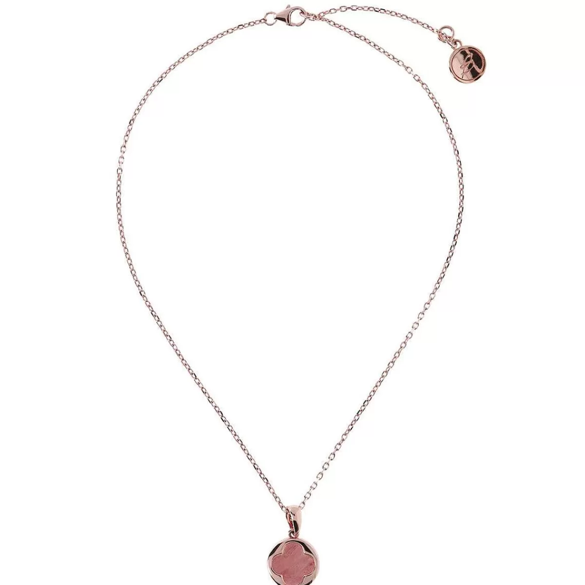 Store Collana Con Piccolo Quadrifoglio In Pietra Naturale Collane