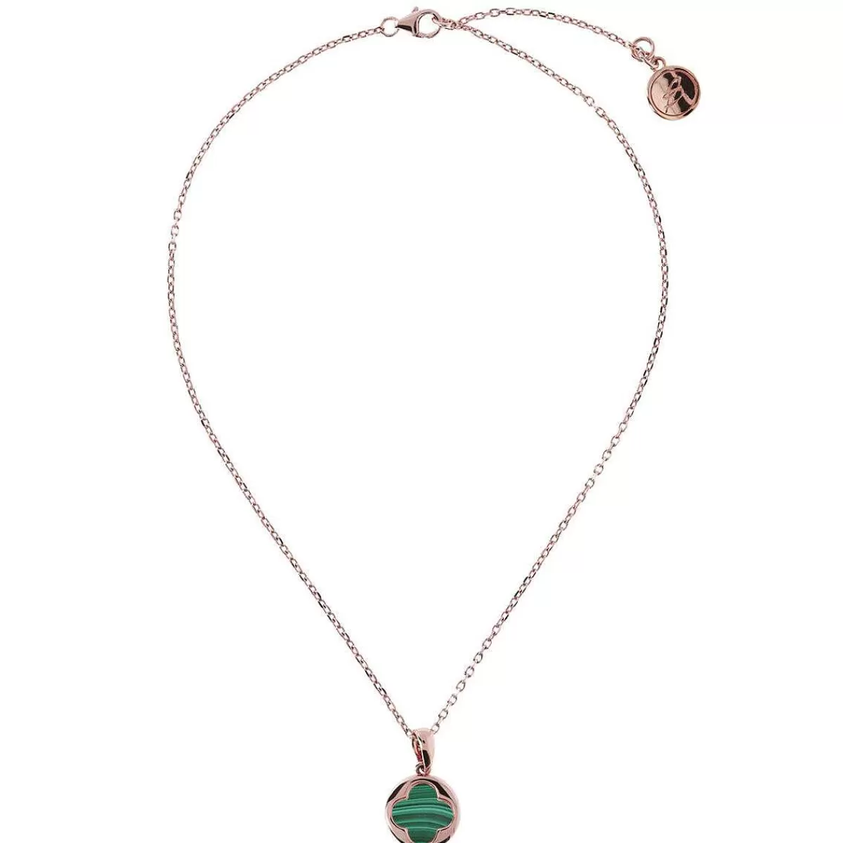 Store Collana Con Piccolo Quadrifoglio In Pietra Naturale Collane