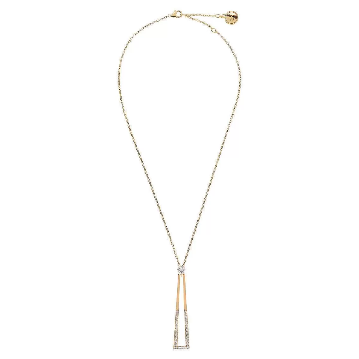 Cheap Collana Dorata Con Pendente Geometrico In Zirconi Collane