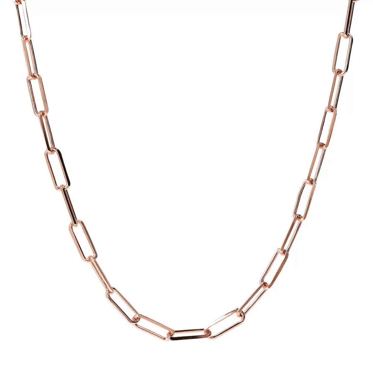 Outlet Collana Graffetta Con Catena Forzatina Allungata Collane