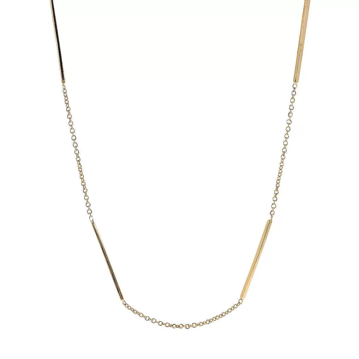 Best Collana Lunga Catena Rolo Con Barrette Dorate Collane
