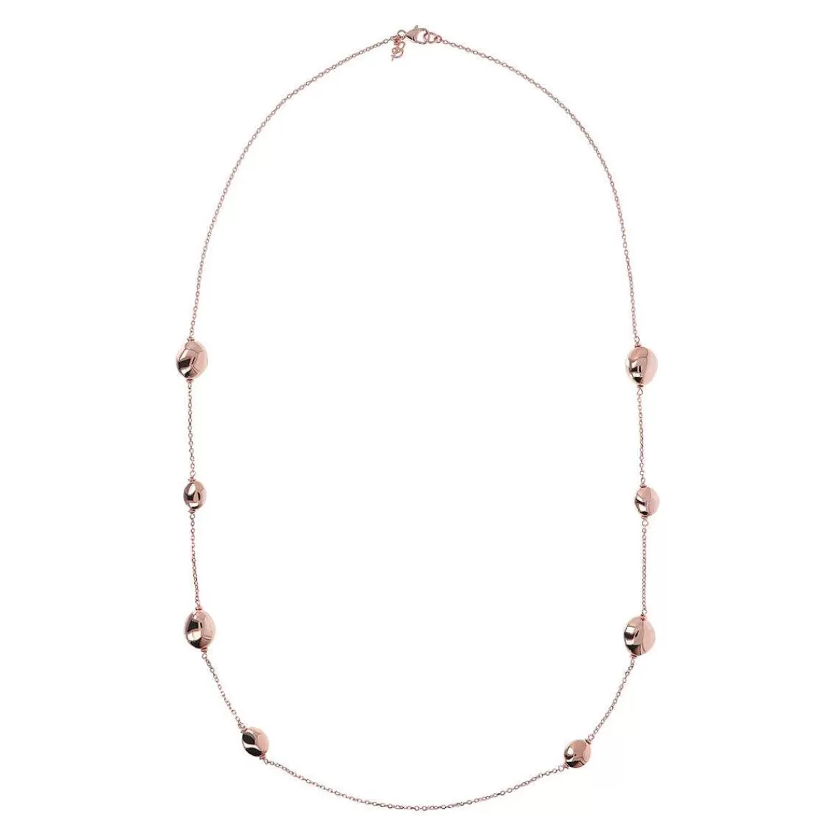 Best Sale Collana Lunga Con Pepite Lucide In Golden Rose Collane