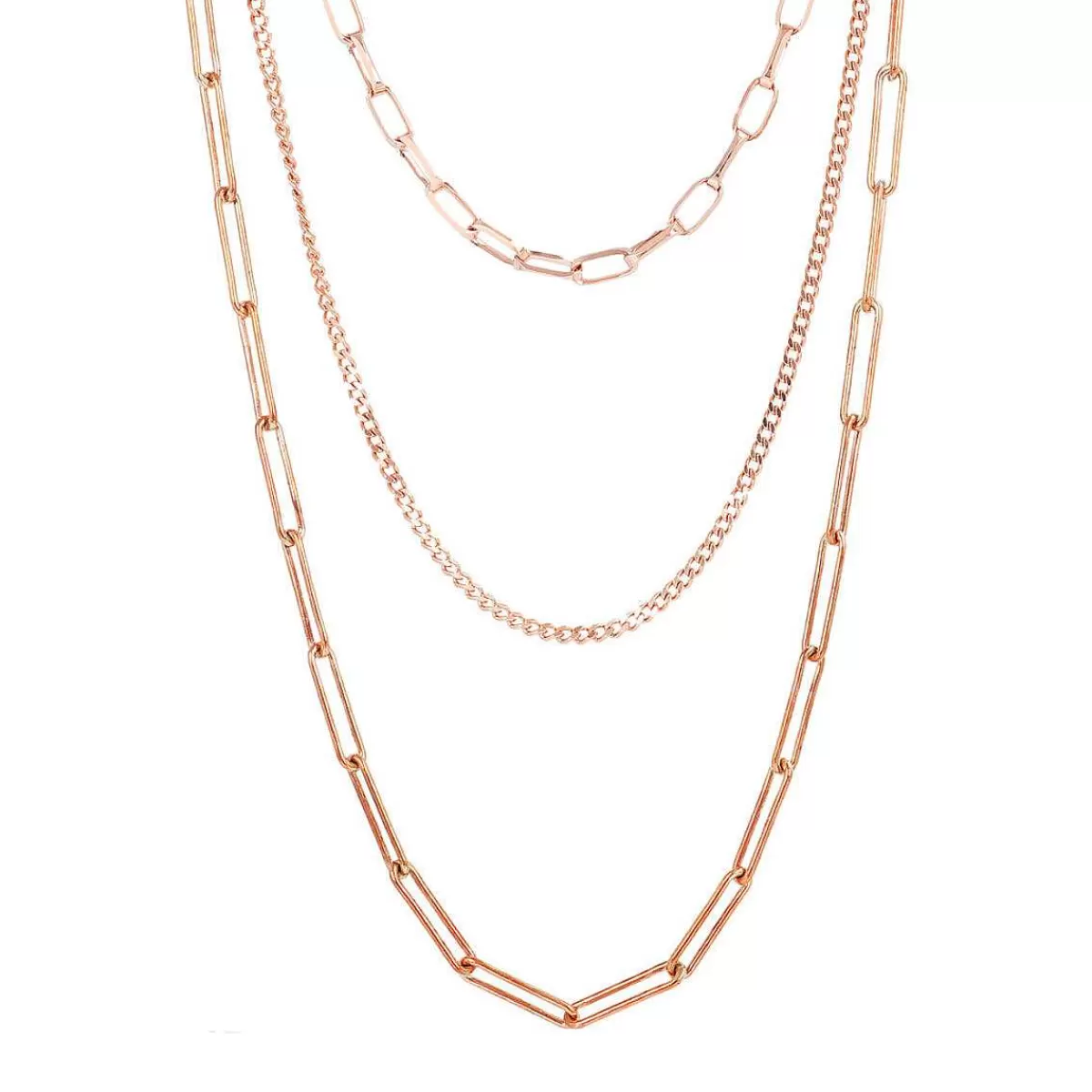 Sale Collana Multifilo Graduata Catena Forzatina E Grumetta Collane