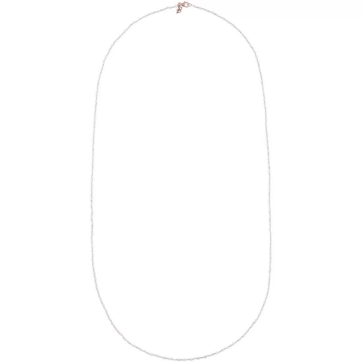 Sale Collana Rosario Con Pietra Naturale Quarzite Bianca Collane