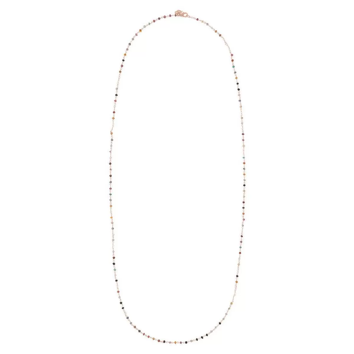 Sale Collana Rosario Con Quarzi Multicolori Collane
