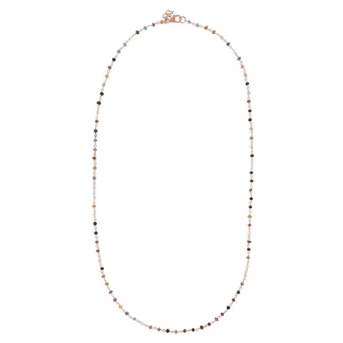 Sale Collana Rosario Con Quarzi Multicolori Collane