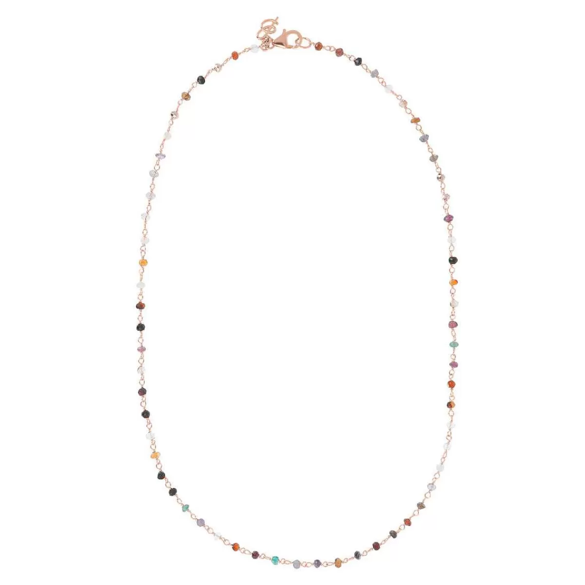 Sale Collana Rosario Con Quarzi Multicolori Collane