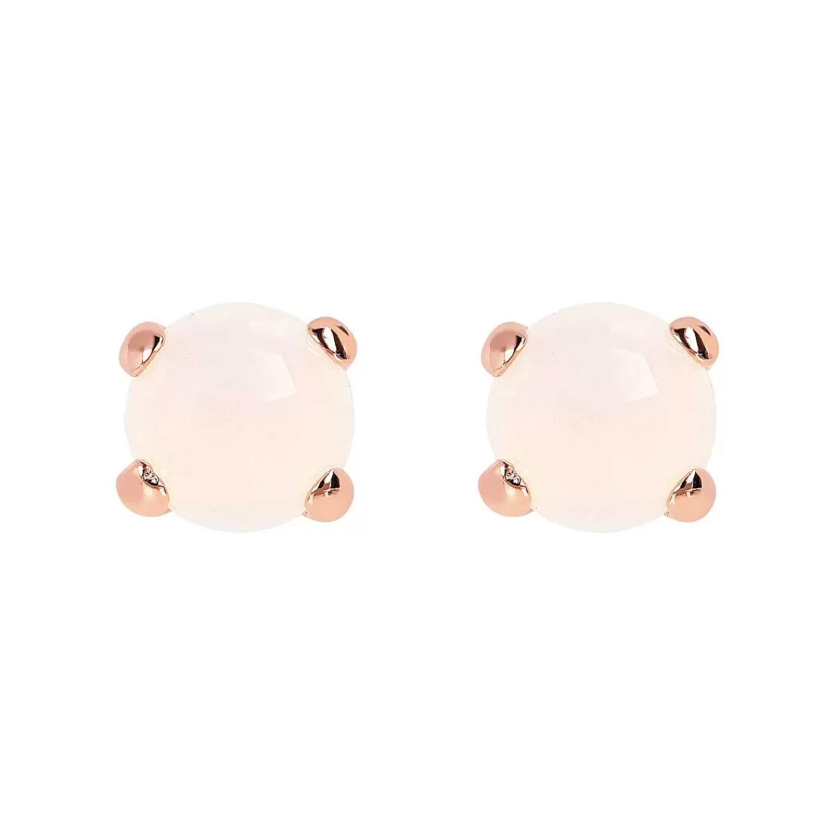 Best Sale Orecchini A Bottone Con Pietra Naturale Rotonda Orecchini