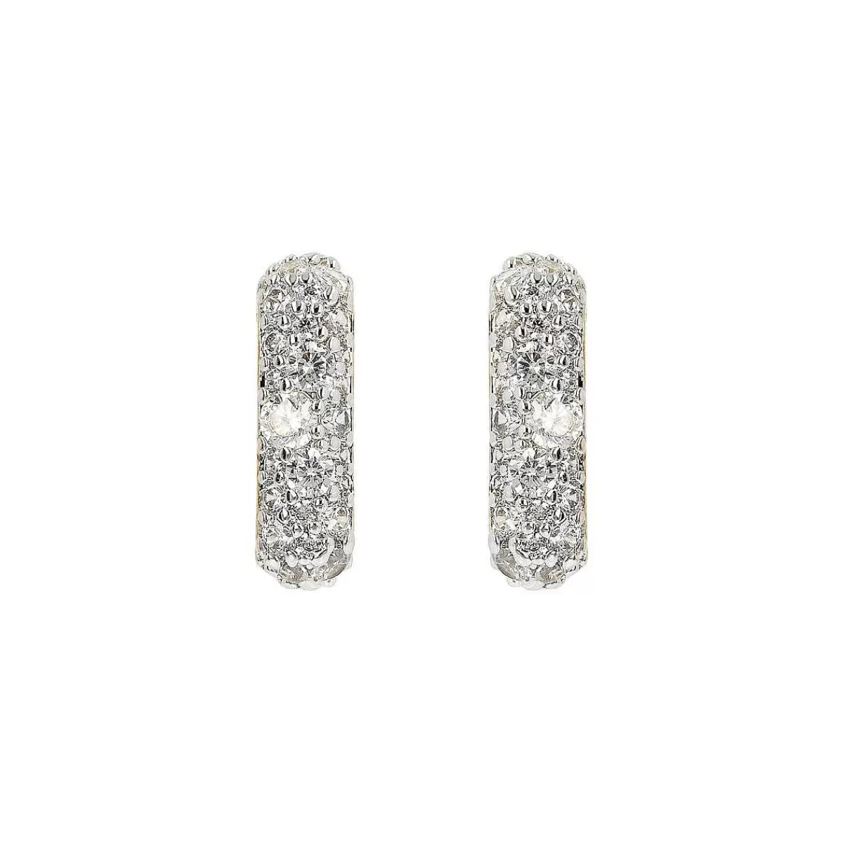 Cheap Orecchini A Bottone Quadrati Dorati Con Pave Di Zirconi Orecchini