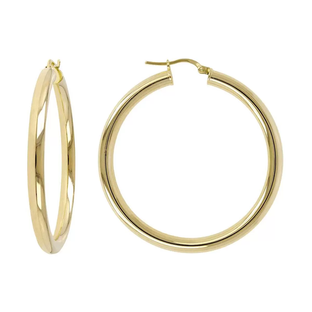 Clearance Orecchini A Cerchio Con Pendente Dorato Orecchini