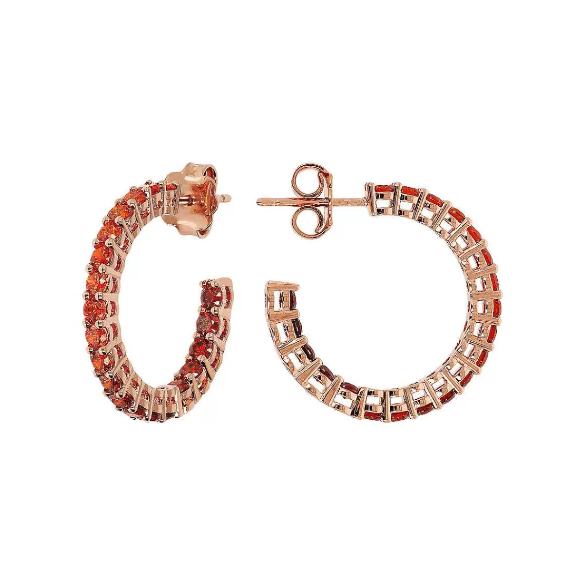 Cheap Orecchini A Cerchio Medi Con Cubic Zirconia Effetto Degrade Orecchini
