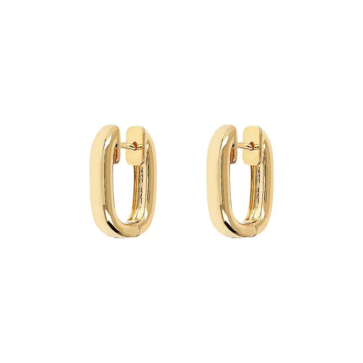 Fashion Orecchini A Cerchio Ovali-Oro Orecchini