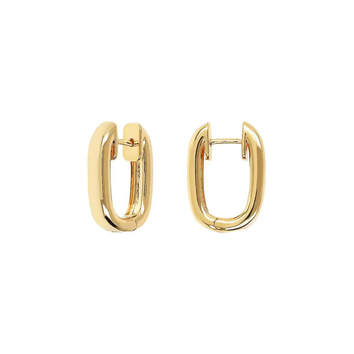 Fashion Orecchini A Cerchio Ovali-Oro Orecchini