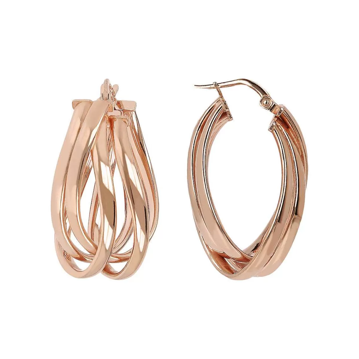 Shop Orecchini A Cerchio Pendenti Intrecciati Orecchini