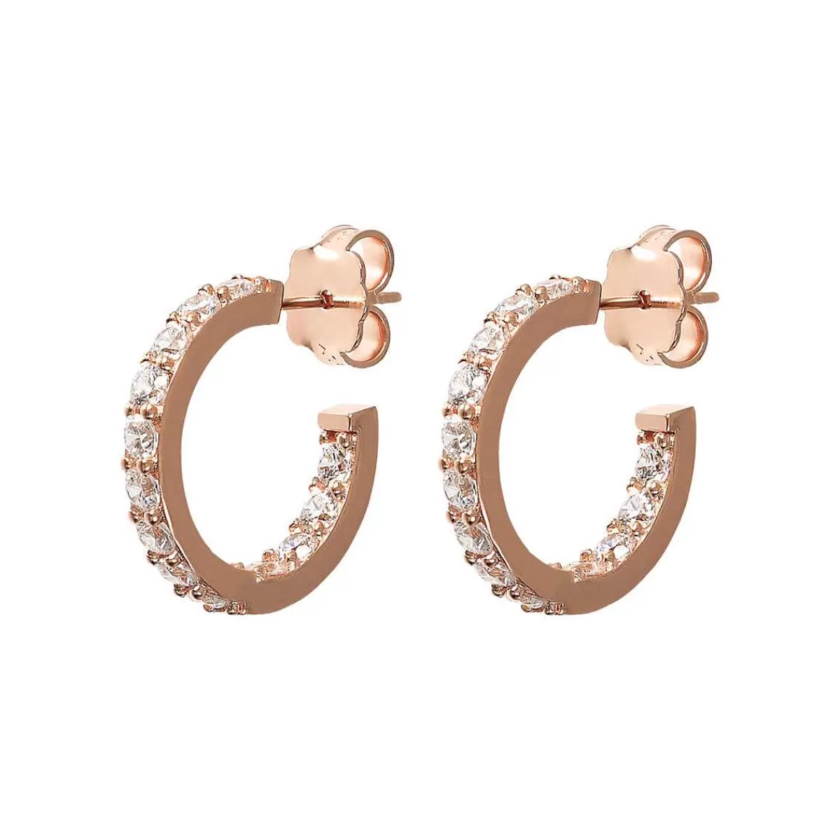 Shop Orecchini A Cerchio Piccoli Con Zirconi Orecchini