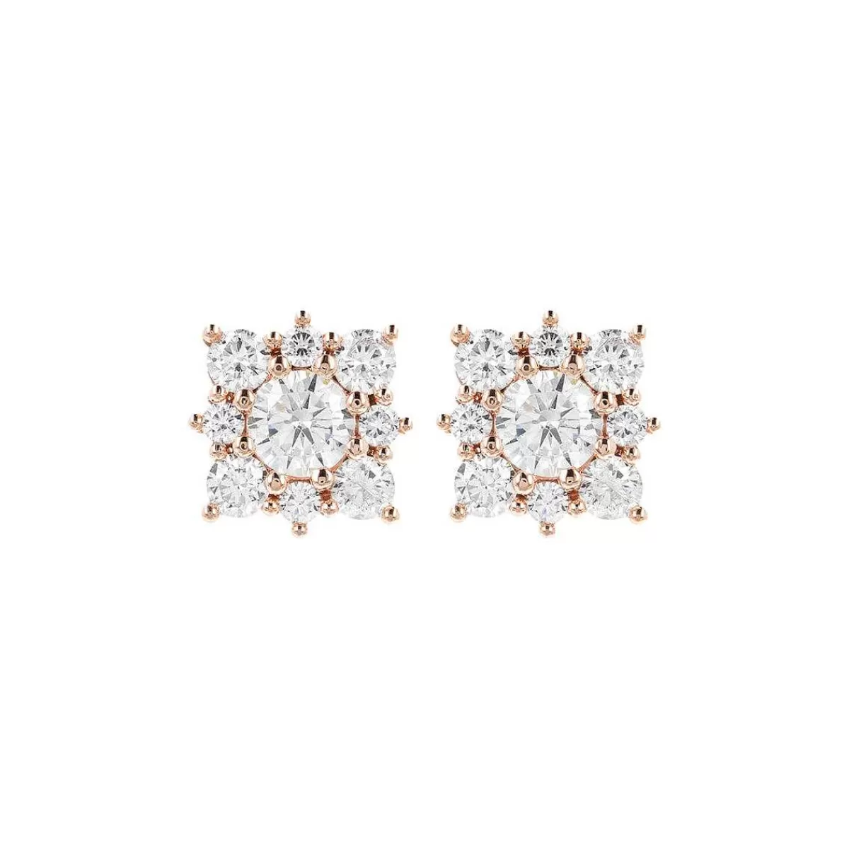 Best Sale Orecchini A Lobo Con Fiore In Zirconi Orecchini