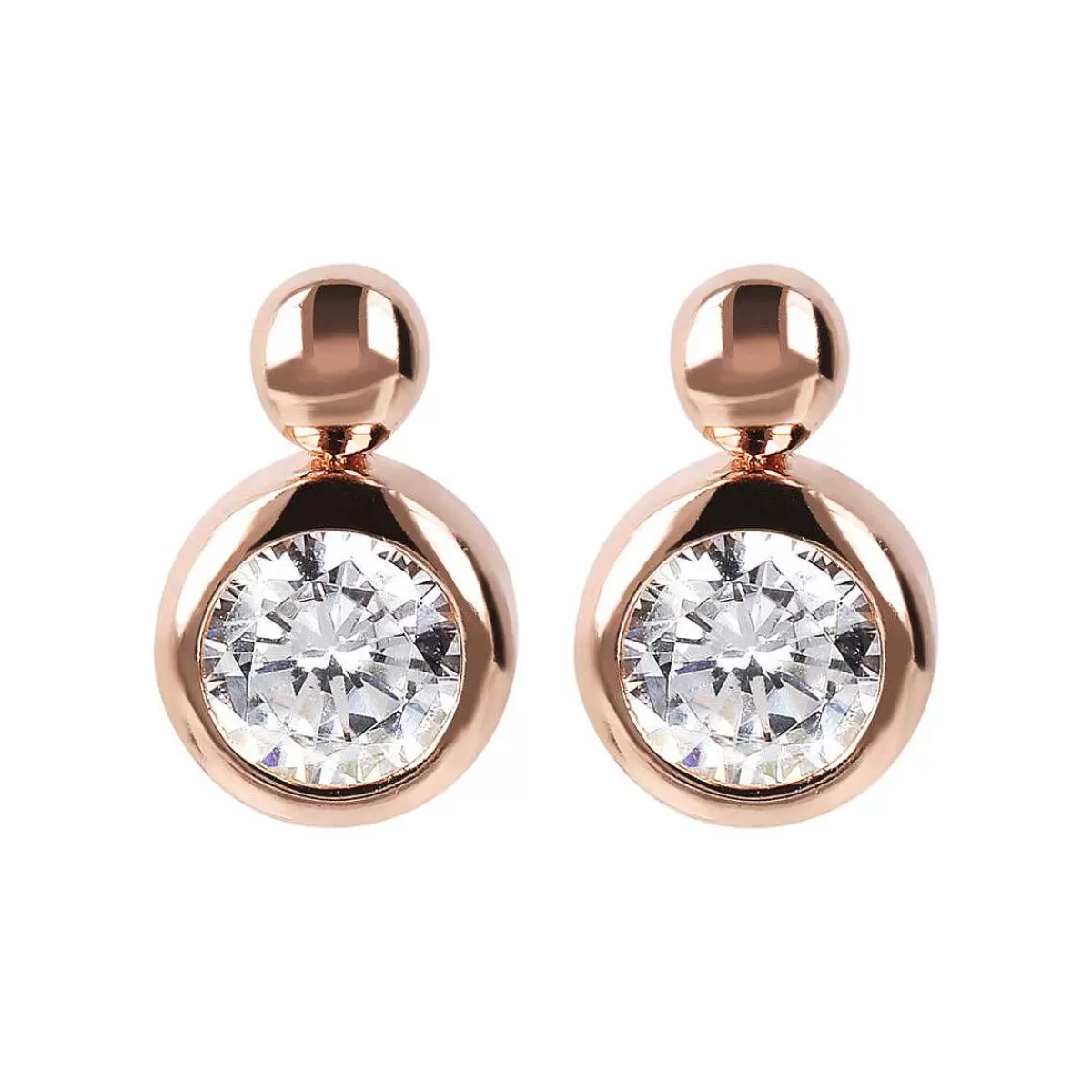 Outlet Orecchini A Lobo Con Punto Luce Cubic Zirconia Orecchini