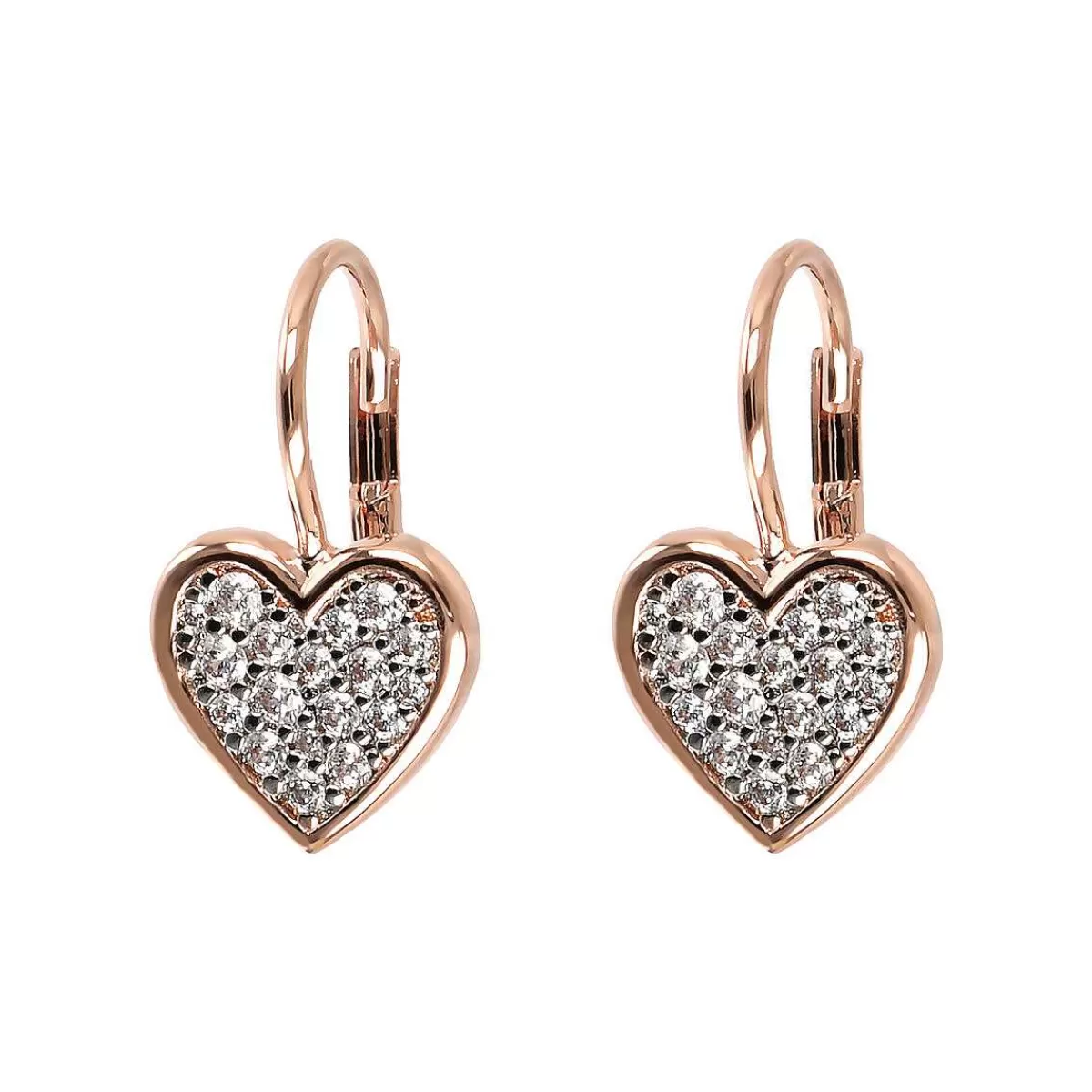 Hot Orecchini Pendenti Con Cuore In Cubic Zirconia Orecchini