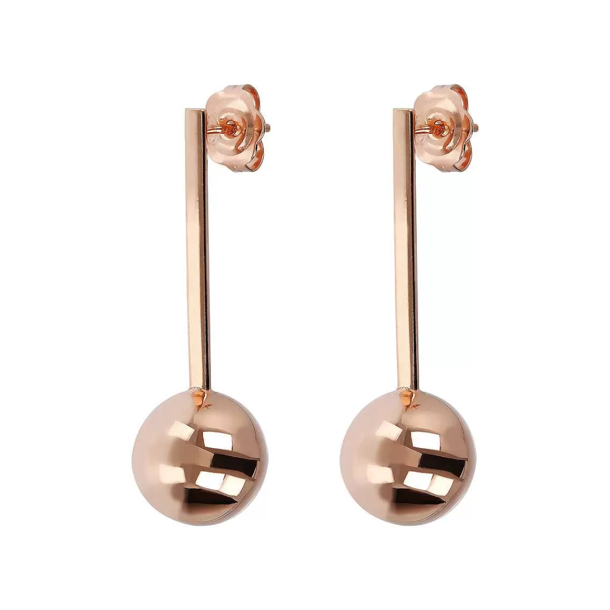 Best Sale Orecchini Pendenti Con Sfera Golden Rose Orecchini