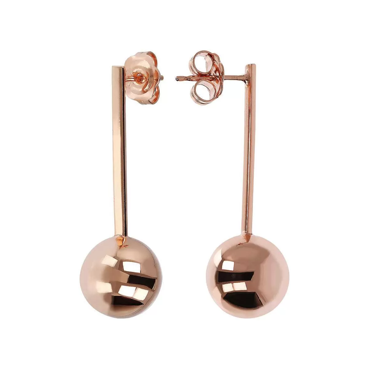 Best Sale Orecchini Pendenti Con Sfera Golden Rose Orecchini