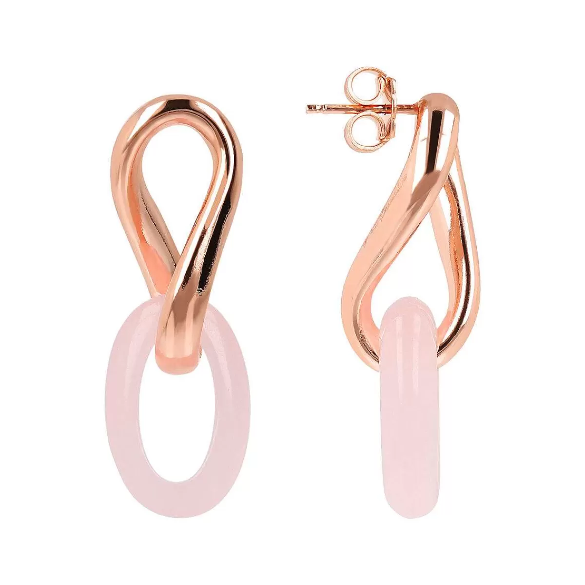 Discount Orecchini Pendenti Ovali Con Pietra Naturale Orecchini