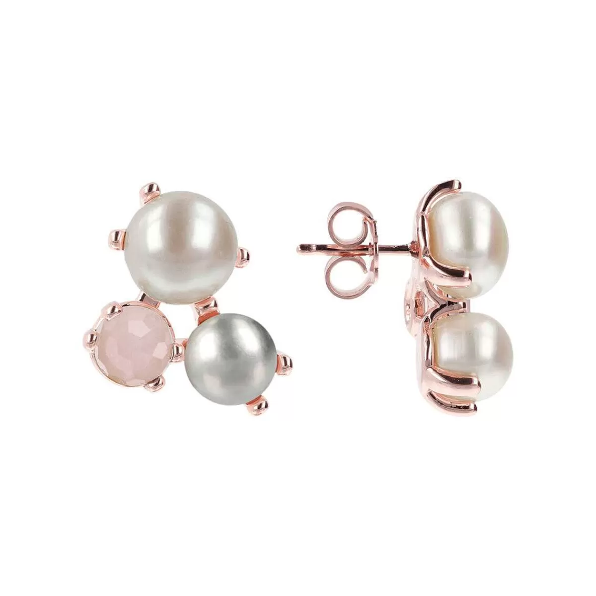 Flash Sale Orecchini Trilogy Con Pietre Naturali E Perle Coltivate D'Acqua Dolce O 9/10 Mm Orecchini