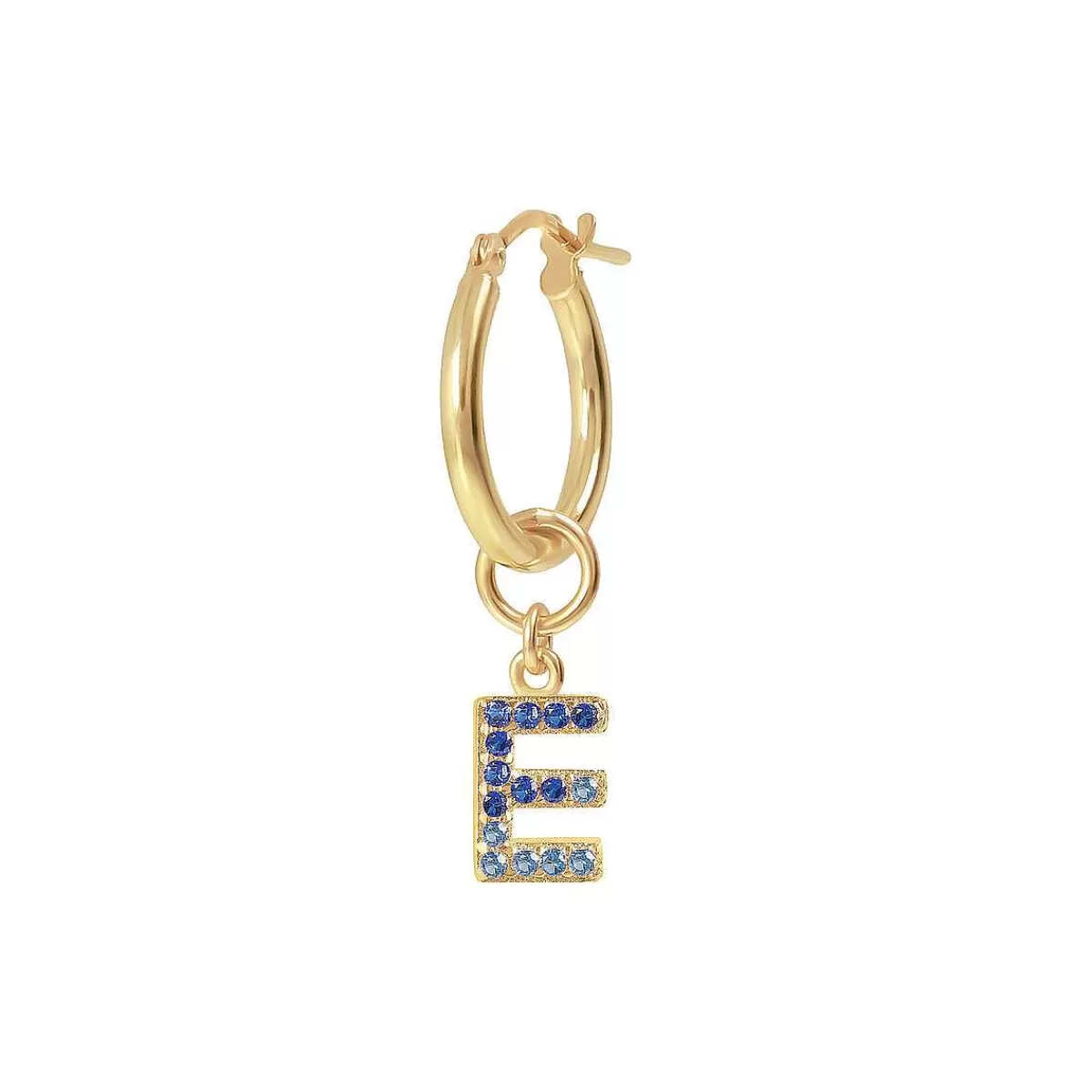 Flash Sale Orecchino Pendente Dorato Con Lettera In Pave Di Zirconi Orecchini