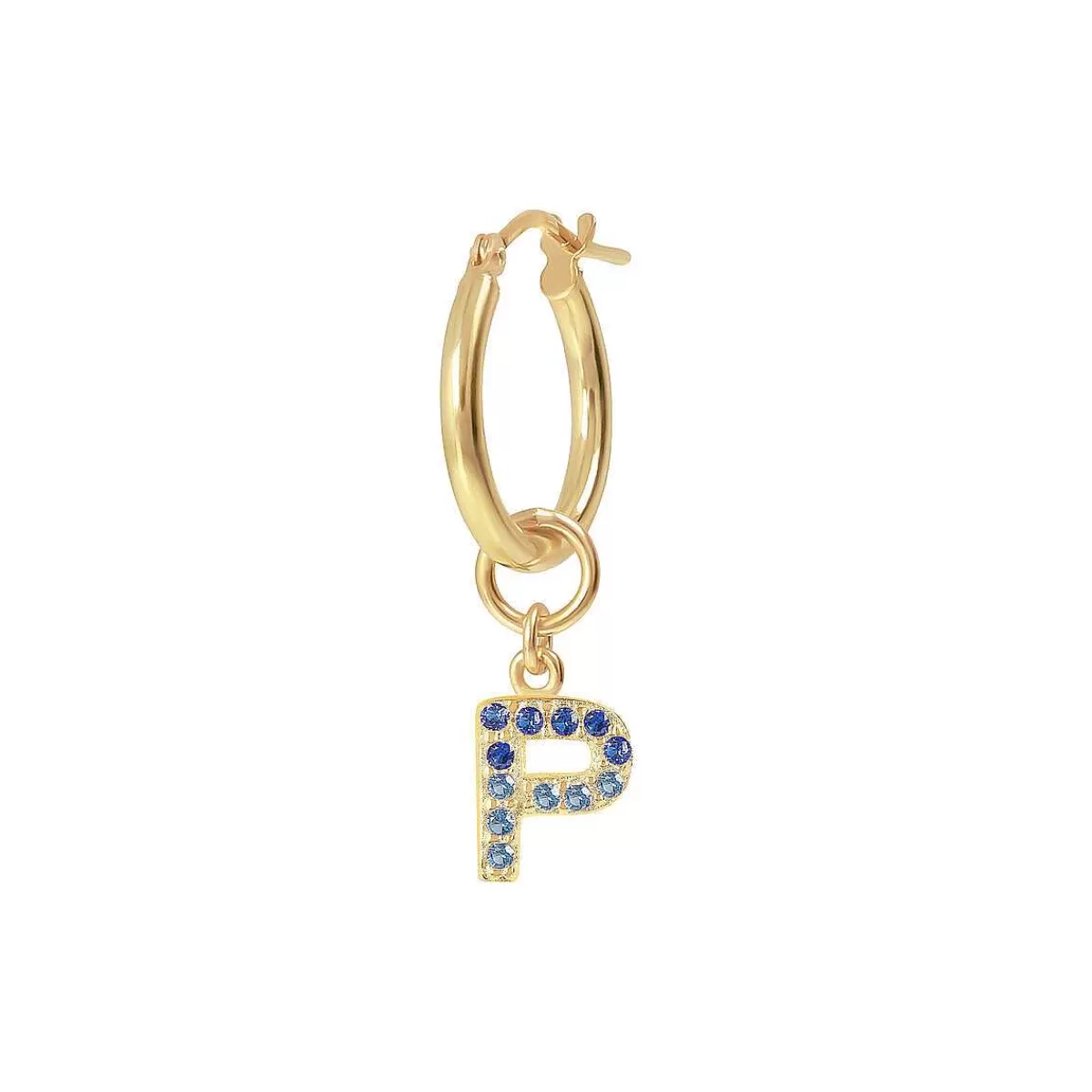 Flash Sale Orecchino Pendente Dorato Con Lettera In Pave Di Zirconi Orecchini